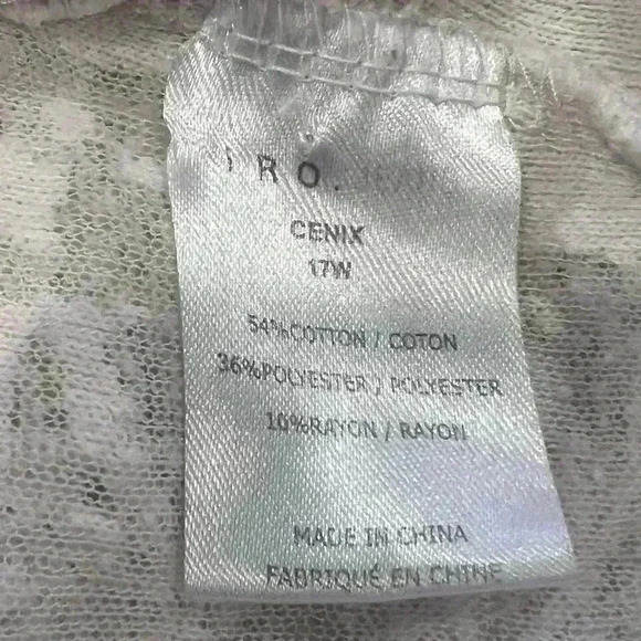 IRO Jeans Sweater Sweat Shirt Distressed Oversized Size Small off white - Picture 9 of 10